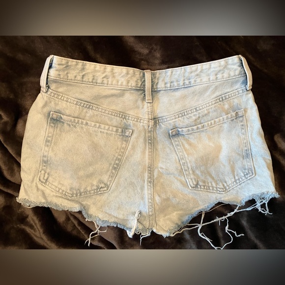 Light Blue Denim Women's Shorts - Picture 2 of 5